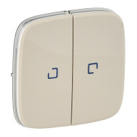 Лицевая панель двухклавишного выключателя с подсветкой Valena Allure слоновая кость Legrand (755226)