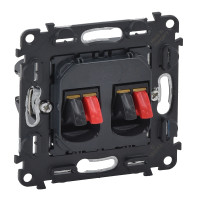 Механизм двойной аудиорозетки (пружинные зажимы) Valena IN'MATIC, Legrand (753078)