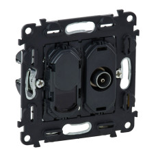 Механизм розетки TV (звезда) 0-2400 МГц + RJ45 UTP кат.6 Valena IN'MATIC, Legrand (753055)