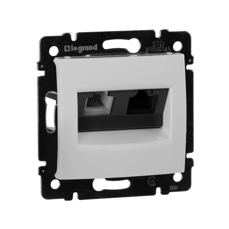 Розетка RJ11/RJ45 кат.5 UTP біла Valena Legrand (770080)