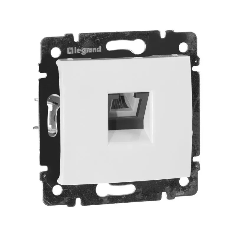 Розетка телефонная одинарная белая Valena Legrand (774438)