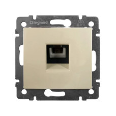 Розетка телефонная одинарная слоновая кость Valena Legrand (774338)