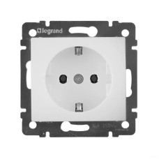 Розетка с ж/к (винтовые зажимы) Valena белая, Legrand (774420)