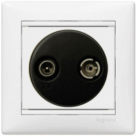 Розетка TV+R конечная белая Valena Legrand (774433)