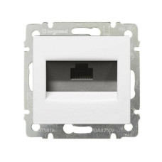 Розетка компьютерная 6 категория белая Valena Legrand (774246)