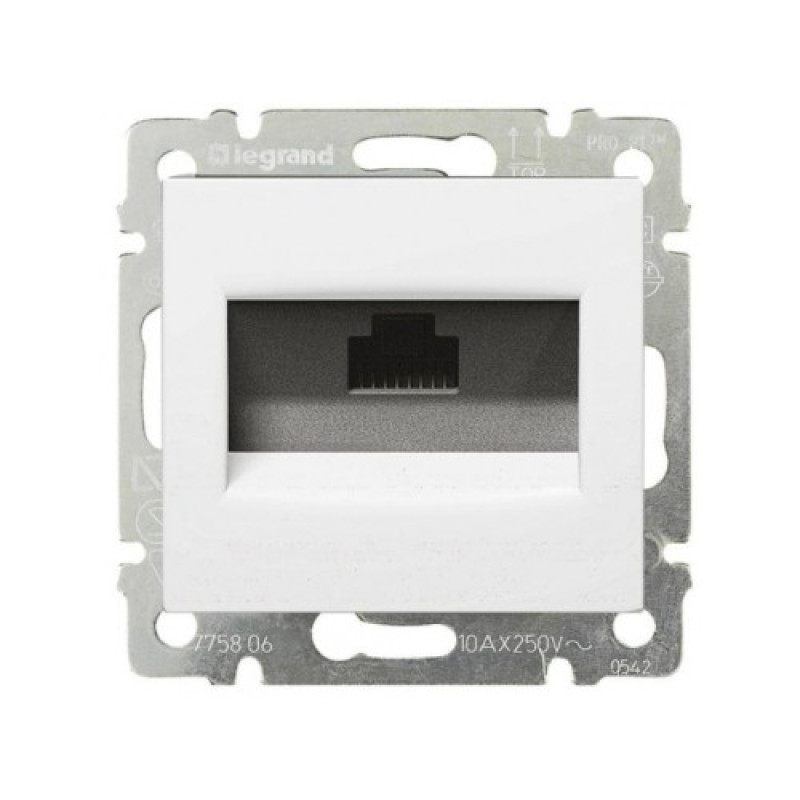 Розетка компьютерная 6 категория белая Valena Legrand (774246)