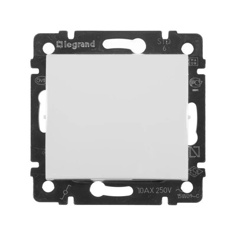 Выключатель одноклавишный перекрестный белый Valena Legrand (774407)