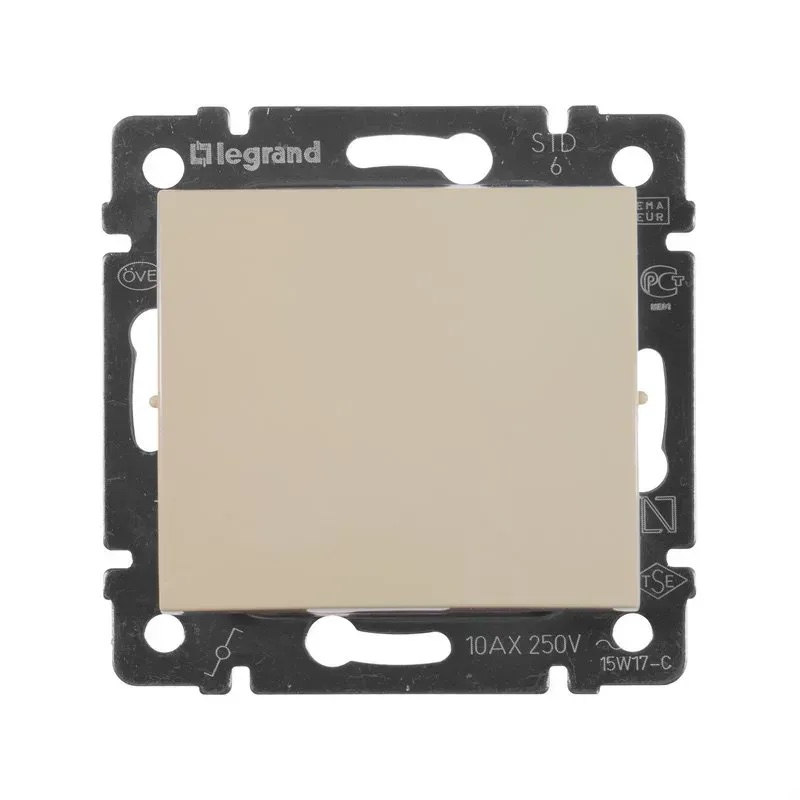 Выключатель одноклавишный проходной слоновая кость Valena Legrand (774306)