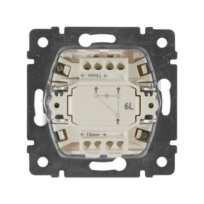 Выключатель одноклавишный с подсветкой проходной белый Valena Legrand (774426)