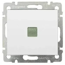 Выключатель одноклавишный с подсветкой промежуточный белый Valena Legrand (774448)