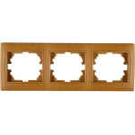 Рамка тройная горизонтальная MIRA дуб классический 701-5100-148