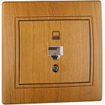 Розетка MIRA компьютерная дуб классический 701-5151-139