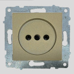 Розетка одинарная б/з OVIVO Grano титан (600-000312-215)