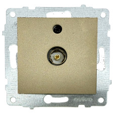 Розетка проходная телевизионная OVIVO Grano титан (600-000312-224)