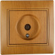 Розетка телевизионная конечная MIRA дуб классический 701-5151-130