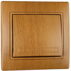 Выключатель MIRA одноклавишный классический матовый дуб 701-5151-100