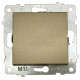 Выключатель одноклавишный OVIVO Grano титан (600-000212-200)