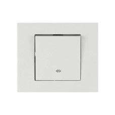 Выключатель промежуточный (реверсивный) одноклавишный OVIVO Grano белый (400-010200-214)