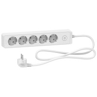 Подовжувач на 5 розеток з з/к білий 1.5м Unica Extend, Schneider Electric