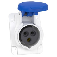 Розетка панельна кутова, гвинтова, 16А, 2P+E, IP44, 200-250В, Schneider Electric PKF16F423