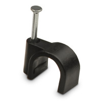 Скоба черная 12 мм круглая 100шт АСКО (A0150030041)