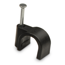 Скоба черная 12 мм круглая 100шт АСКО (A0150030041)