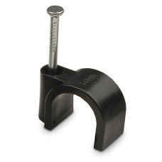 Скоба черная 14 мм круглая 100шт АСКО (A0150030042)