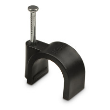 Скоба черная 16 мм круглая 100шт АСКО (A0150030043)