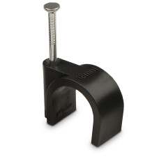 Скоба черная 18 мм круглая 50шт АСКО (A0150030044)