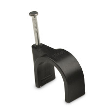 Скоба черная 25 мм круглая 50шт АСКО (A0150030046)