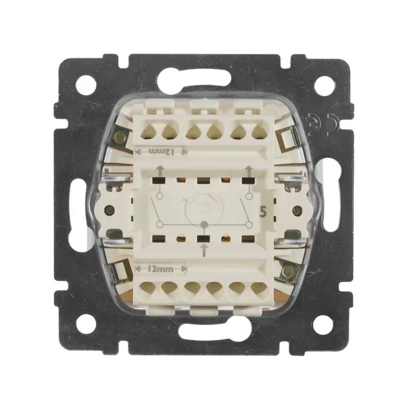 Выключатель двухклавишный белый Valena Legrand (774405)