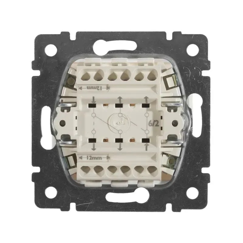 Вимикач двоклавішний прохідний білий Valena Legrand (774408)