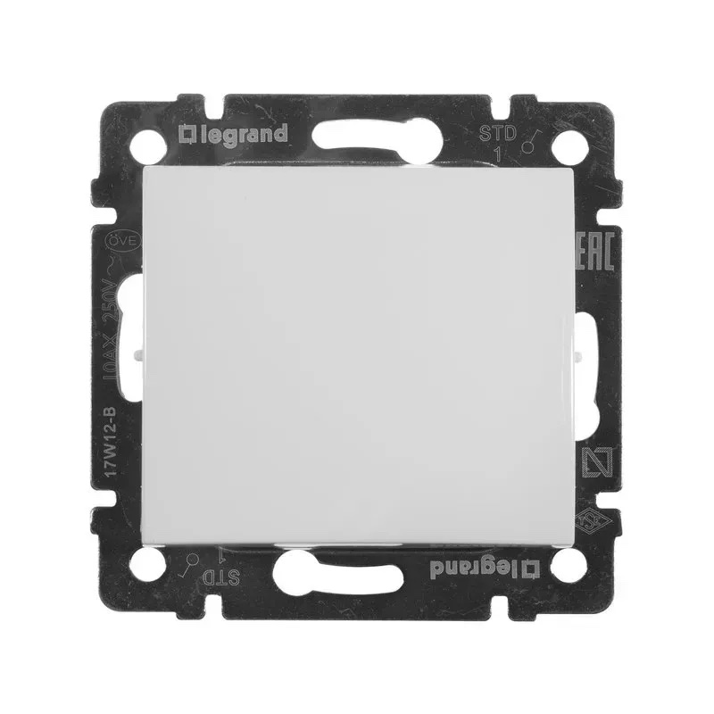 Выключатель одноклавишный белый Valena Legrand (774401)