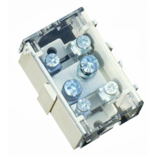 Кабельний розгалудужувач 35/6, 1х35мм.кв./4х6мм.кв., 125A/75A, 400B, з кришкою під опломбування CNC