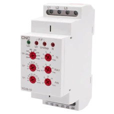 Модульне реле контролю напруги YCV8-10 M460, L1-L2-L3, АС 220-460В, 2 С/О - 8А АС1 250В / DC 24В CNC