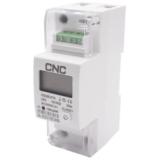 Модульный однофазный счетчик электроэнергии DDS226D-2P M, LCD дисплей, порт RS485, 230В, 100А CNC