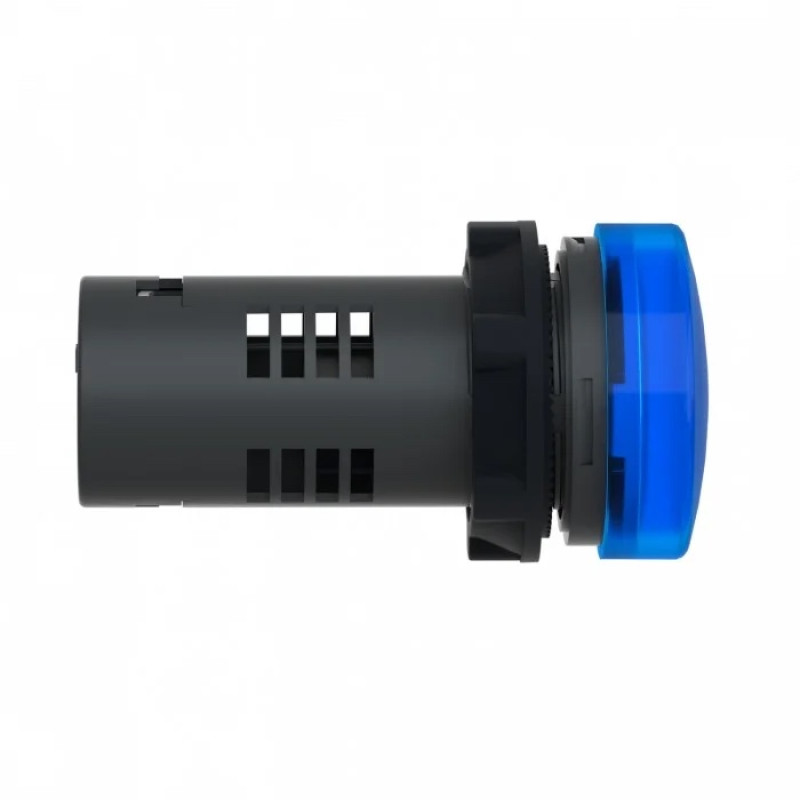 Середня сигнальна лампа ХА2 синього кольору з номіналом 220В АС (XA2EVM6LC)