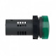 Средняя сигнальная лампа ХА2 зеленого цвета с номиналом 220В DС (XA2EVMD3LC)
