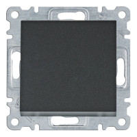 Выключатель 1-полюсный Lumina, черный, 10АХ/230В Hager WL0013