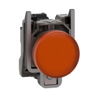 Индикаторная лампа в сборе, оранжевая 230-240V AC IP66 серия Harmony XB4 металл, Schneider Electric