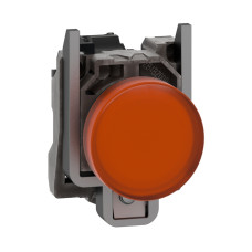 Индикаторная лампа в сборе, оранжевая 230-240V AC IP66 серия Harmony XB4 металл, Schneider Electric