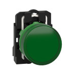 Лампа светодиодная LED 22мм 24В AC/DC зеленая XB5, Schneider Electric