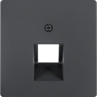 Накладка для розетки 1-кратной UAE, антрацит, Q.x Hager 14076086