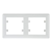 Рамка 2Х горизонтальная Lumina-Soul, белая Hager WL5220