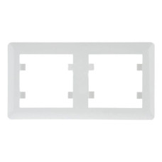 Рамка 2Х горизонтальная Lumina-Soul, белая Hager WL5220