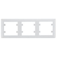 Рамка 3Х горизонтальная Lumina-Soul, белая Hager WL5230