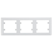 Рамка 3Х горизонтальная Lumina-Soul, белая Hager WL5230