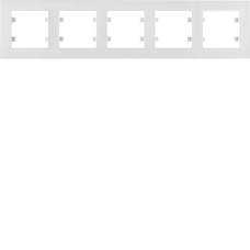 Рамка 5X горизонтальная, Lumina-Intens, белая Hager WL5750