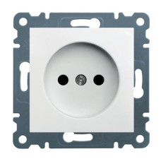Розетка без ж/к Lumina, белая, 16А/230В Hager WL1010