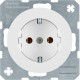 Розетка з з/к, 16А/250В, пол.білизна, R.x Hager 47432089